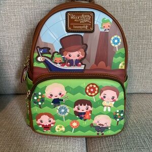 Loungefly Charlie and the Chocolate Factory Wonka 50th Anniversary NWT